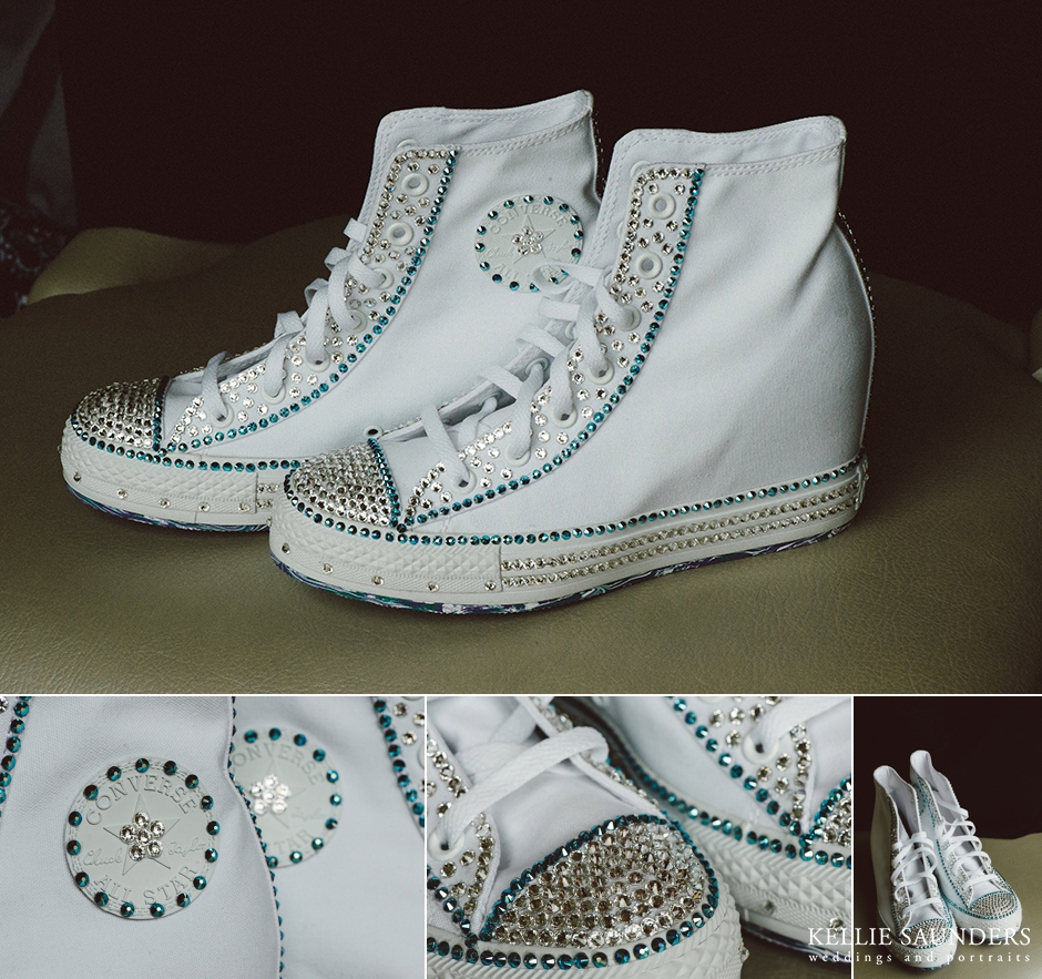 wedding converse, bedazzled converse